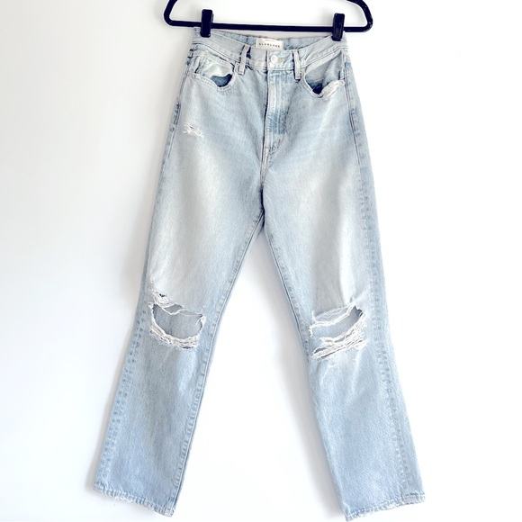 SLVRLAKE Dakota Long Time Coming distressed jeans Size 26 - Picture 6 of 16